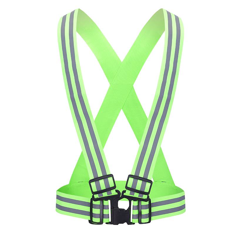 High-fibrous reflector band-fluorescent green (two reflectors)